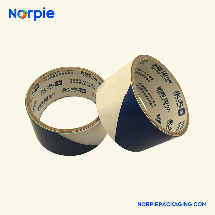 Blauw-witte waarschuwingstape