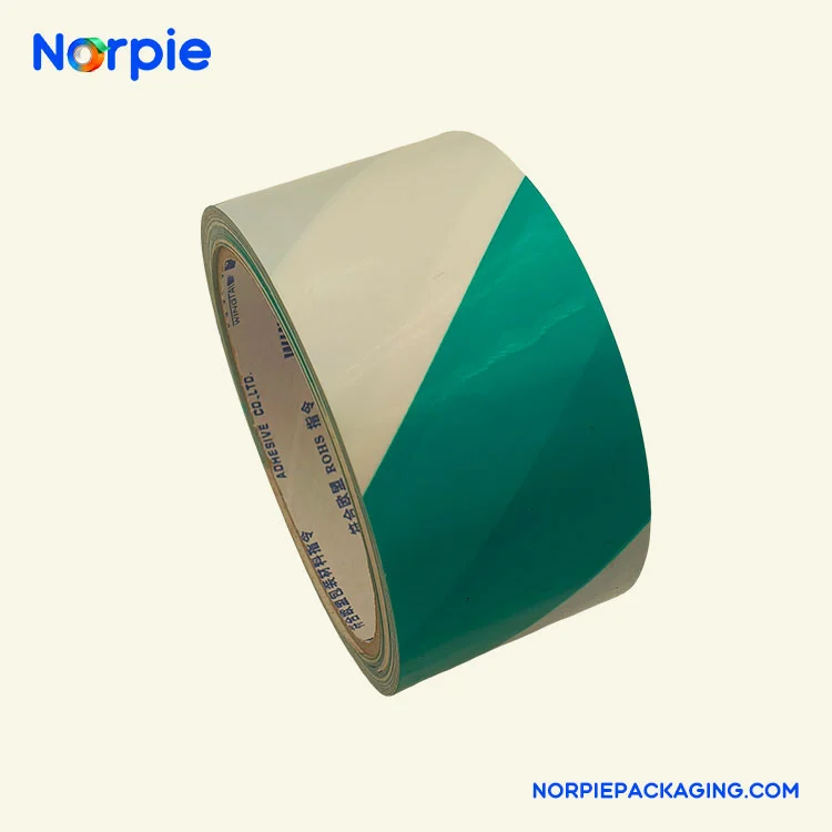 Groen-witte waarschuwingstape